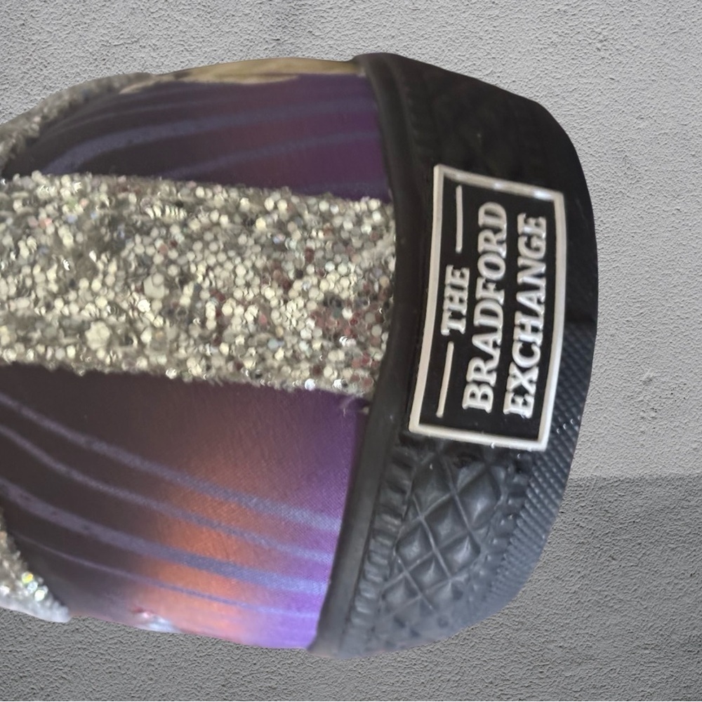 NIGHTMARE BEFORE CHRISTMAS EVER SPARKLE SHOE WOMEN 9. Bradford Exchange - Picture 6 of 9